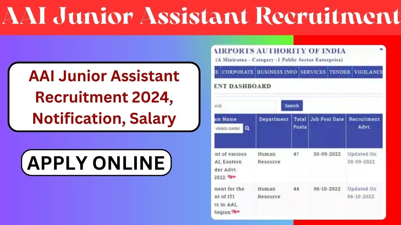 AAI Junior Assistant Recruitment 2024